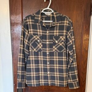 3sixteen Crosscut Flannel - Blue/Tan, Medium